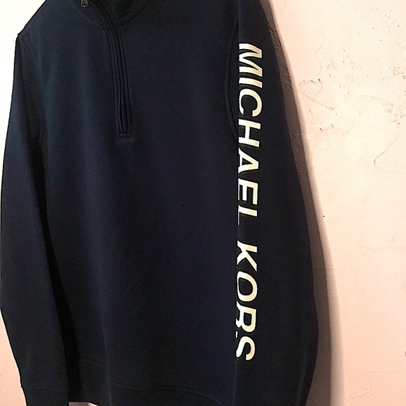 Michael Kors Midnight Turtleneck 1/4 Zip Up MK - Picture 4 of 14